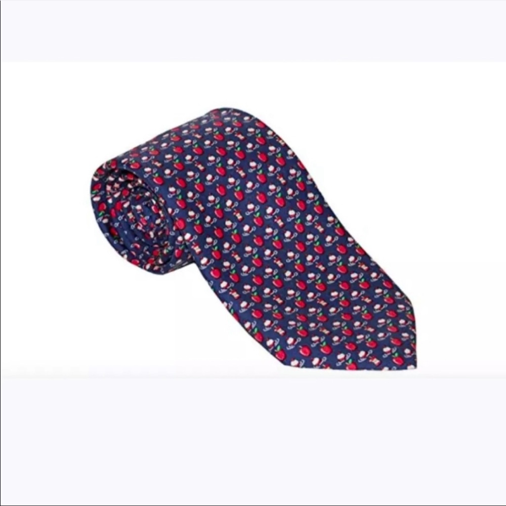 Vineyard Vines Bobbing For Apples Boys Silk Tie - Picture 3 of 4
